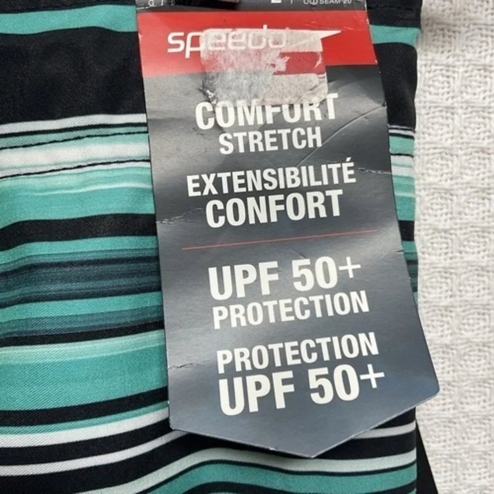 NWT Speedo Bondi Eco 4-Way Stretch UPF 50+ Board/Swim‎ Shorts Men L Egypt